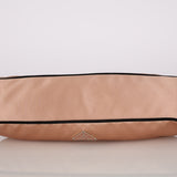 Prada Beige Satin Kisslock Evening Bag