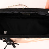 Prada Beige Satin Kisslock Evening Bag
