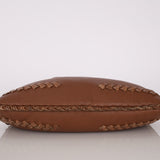 Rare Bottega Veneta Cognac Intrecciato Anaconda Trim Medium Hobo
