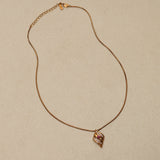 18K Yellow Gold Ruby and Diamond Triple Row Pendant Necklace