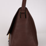 Rare Fendi Brown Nappa Medium Mama Baguette