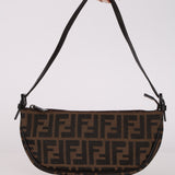 Fendi Zucca Half-Moon Pochette