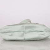 Bottega Veneta Satin Light Cyan Intrecciato Mini Hobo