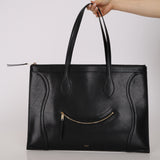 Runway Celine 2026 Satinated Calfskin Flat Cabas New Luggage