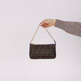 Fendi Zucca Spalmati Chain Pochette
