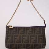 Fendi Zucca Spalmati Chain Pochette