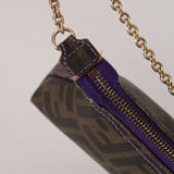 Fendi Zucca Spalmati Chain Pochette