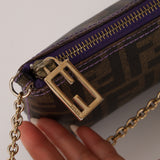 Fendi Zucca Spalmati Chain Pochette