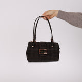 Rare Fendi Zucchino Bento Box Baguette RGHW