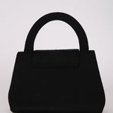 Ultra-Rare Chanel Turnlock Kelly Black Silk Rope 1998 24K GP
