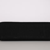 Ultra-Rare Chanel Turnlock Kelly Black Silk Rope 1998 24K GP