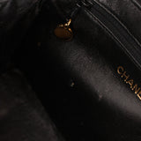 Ultra-Rare Chanel Turnlock Kelly Black Silk Rope 1998 24K GP