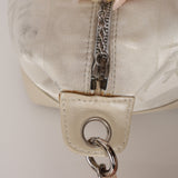 Limited Edition Chanel 2004 Creme Jacquard Paris-Ginza Medium Olsen Shoulder Bag