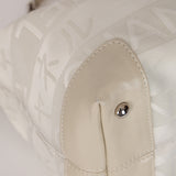 Limited Edition Chanel 2004 Creme Jacquard Paris-Ginza Medium Olsen Shoulder Bag