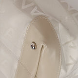 Limited Edition Chanel 2004 Creme Jacquard Paris-Ginza Medium Olsen Shoulder Bag