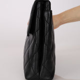 Chanel 2000s Caviar CC Flap Clutch 24K GP