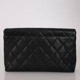 Chanel 2000s Caviar CC Flap Clutch 24K GP
