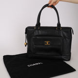 Chanel 1996 Caviar Timeless Turnlock Double-Sided Tote 24K GP