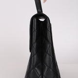 Chanel 2002 Caviar Turnlock Jumbo Kelly 24K GP