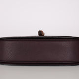 Gucci Dark Plum 1947 Bamboo Turnlock Handle Bag