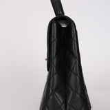Chanel 2002 Caviar Turnlock Jumbo Kelly 24K GP