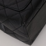 Chanel 2002 Caviar Turnlock Jumbo Kelly 24K GP