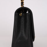 Rare Chanel 1996 Caviar Medium Diana Flap Bag 24K GP