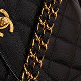 Rare Chanel 1996 Caviar Medium Diana Flap Bag 24K GP