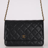 Chanel 2019 Caviar Wallet on Chain GHW