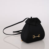 Gucci Black Satin Rhinestone Horsebit Backpack with Cardholder