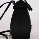 Gucci Black Satin Rhinestone Horsebit Backpack with Cardholder