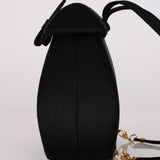 Gucci Black Satin Rhinestone Horsebit Backpack with Cardholder