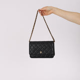 Chanel 2019 Caviar Wallet on Chain GHW