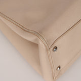 Chanel 2015 Light Beige Executive Cerf Medium Shopper Tote
