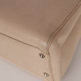 Chanel 2015 Light Beige Executive Cerf Medium Shopper Tote