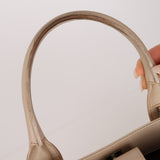 Chanel 2015 Light Beige Executive Cerf Medium Shopper Tote