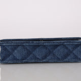 Chanel 2022 Denim Trompe L'oeil Quilted Wallet on Chain