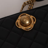 Chanel 2019 Black Lambskin Evening By The Sea Clutch