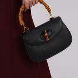 Gucci Goatskin 1947 Small Bamboo Handle Bag