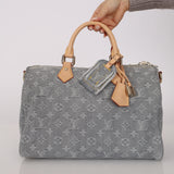 Louis Vuitton 2025 Gray Denim Speedy P9 30