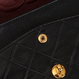 Chanel 1993 Black Lambskin Medium Classic Double Flap Bag 24K GP