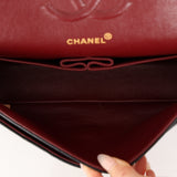Chanel 1993 Black Lambskin Medium Classic Double Flap Bag 24K GP