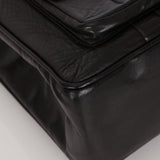 Chanel 1996 Lambskin Vertical Quilt Mademoiselle Turnlock Front Pocket Tote 24K GP