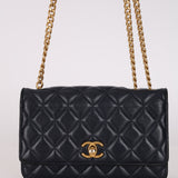 Chanel 2022 Lambskin Pillow Pearl Crush Wallet on Chain