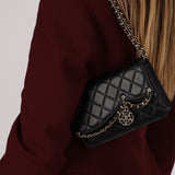 Chanel 2020 Lambskin Chain Curtain Wallet on Chain