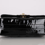 Chanel 2002 Patent Chocolate Bar Mini Flap Bag 24K GP