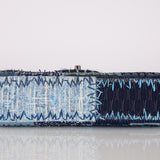 Rare Chanel 2014 Denim Patchwork Medium Single Flap Bag
