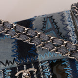 Rare Chanel 2014 Denim Patchwork Medium Single Flap Bag