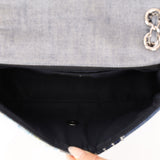 Rare Chanel 2014 Denim Patchwork Medium Single Flap Bag