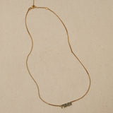 Fendi Crystal Logo Pendant Necklace